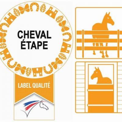 Label cheval etape
